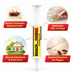 Gel Mata Cucarachas 🪳 listo para usar, rápido y efectivo - Cebo de gel para exteriores e interiores con aplicador de jeringa