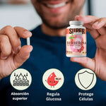 Berberina - 🌸Cápsulas de Equilibrio de la Glucosa y Prevención Diabética con Canela y Cúrcuma + Envio Gratis